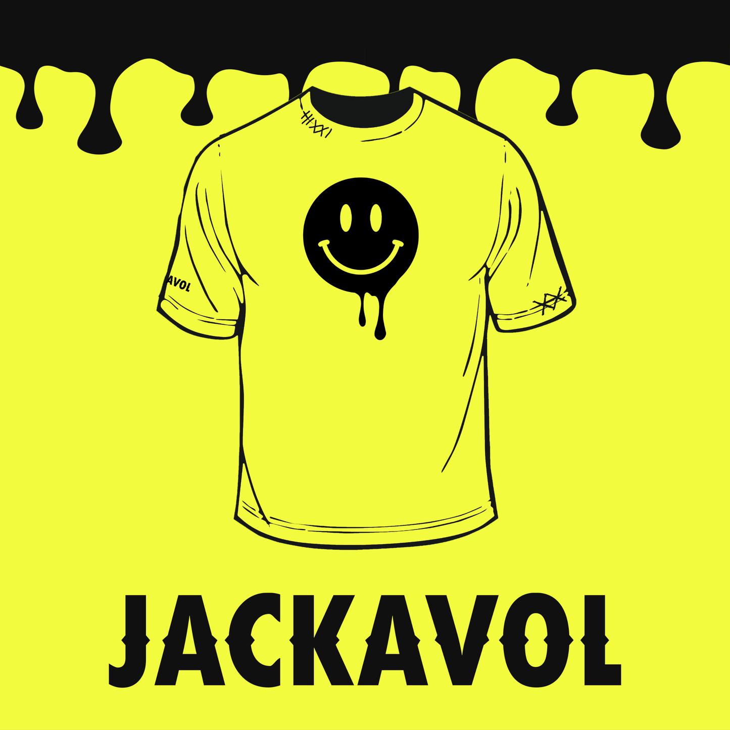 "Melting Smiley" T-Shirt